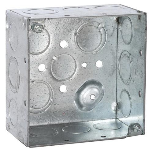 Raco 232 Pre Galvanized Steel Raised Ground Deep Square Box 4 Inch X 4