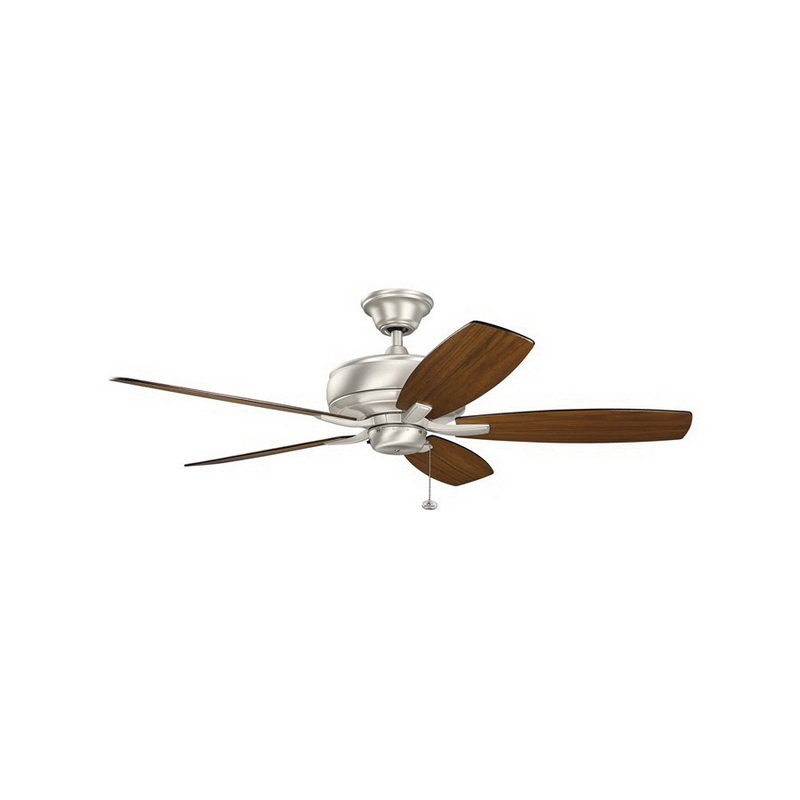 Kichler 339017bss Ceiling Fan 42 Inch 5 Blade Brushed Stainless Kichler 330247ni Ceiling Fan 52 Inch 5 Blade Brushed Nickel Terra