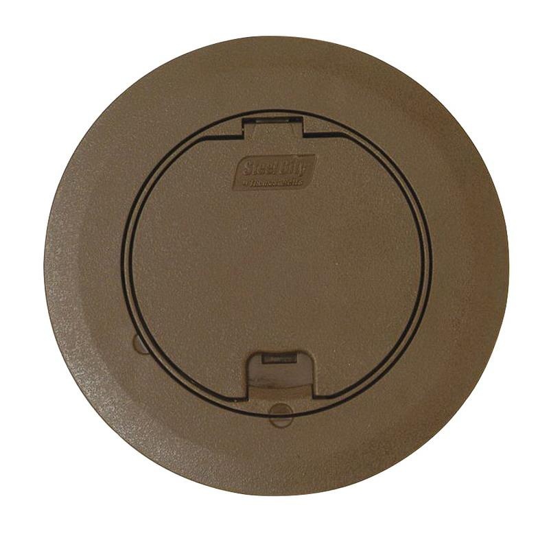 Thomas & Betts 68R-CST-BRN Plastic Recessed Service Floor Box Cover Kit ...