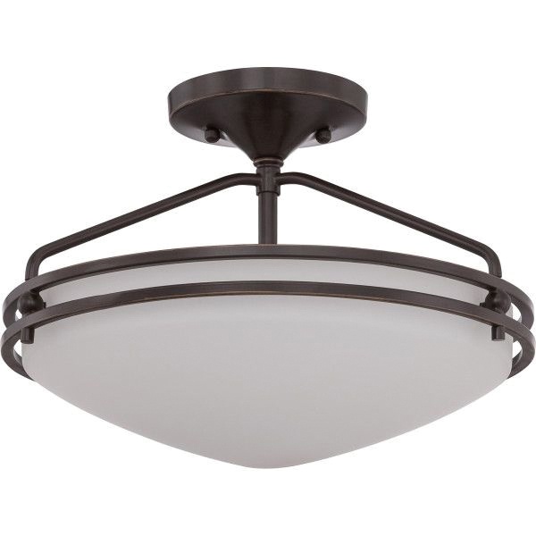 Quoizel Lighting Oz1713pn 2 Light Semi Flush Mount Ceiling Light