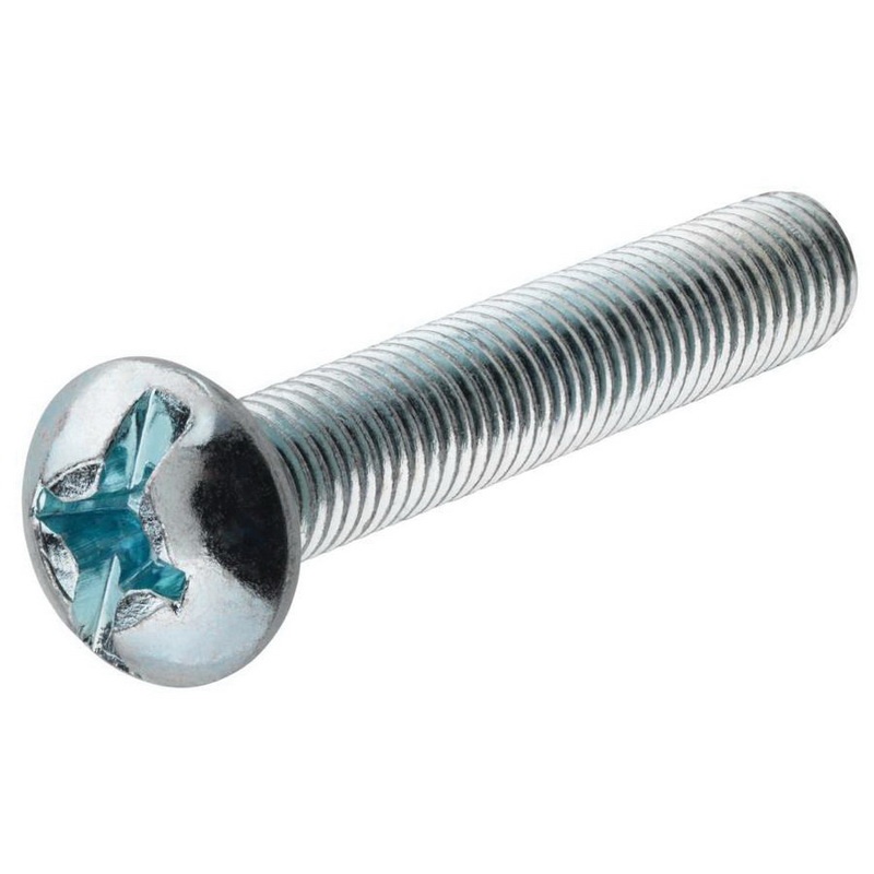 MACHINE SCREW # ROUND HEAD ZINC-PLATED x 1/" STEEL SLOTTED DRIVE 10-32