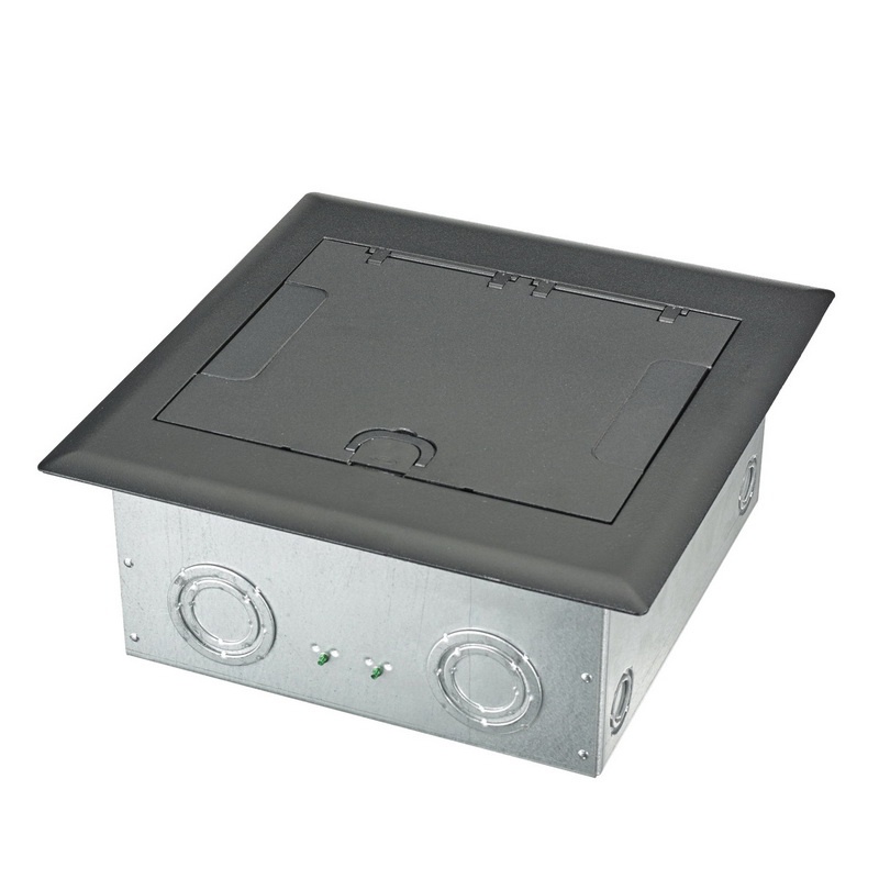 Hubbell Wiring Afb4g50 Galvanized Steel 4 Gang Recessed Floor Box