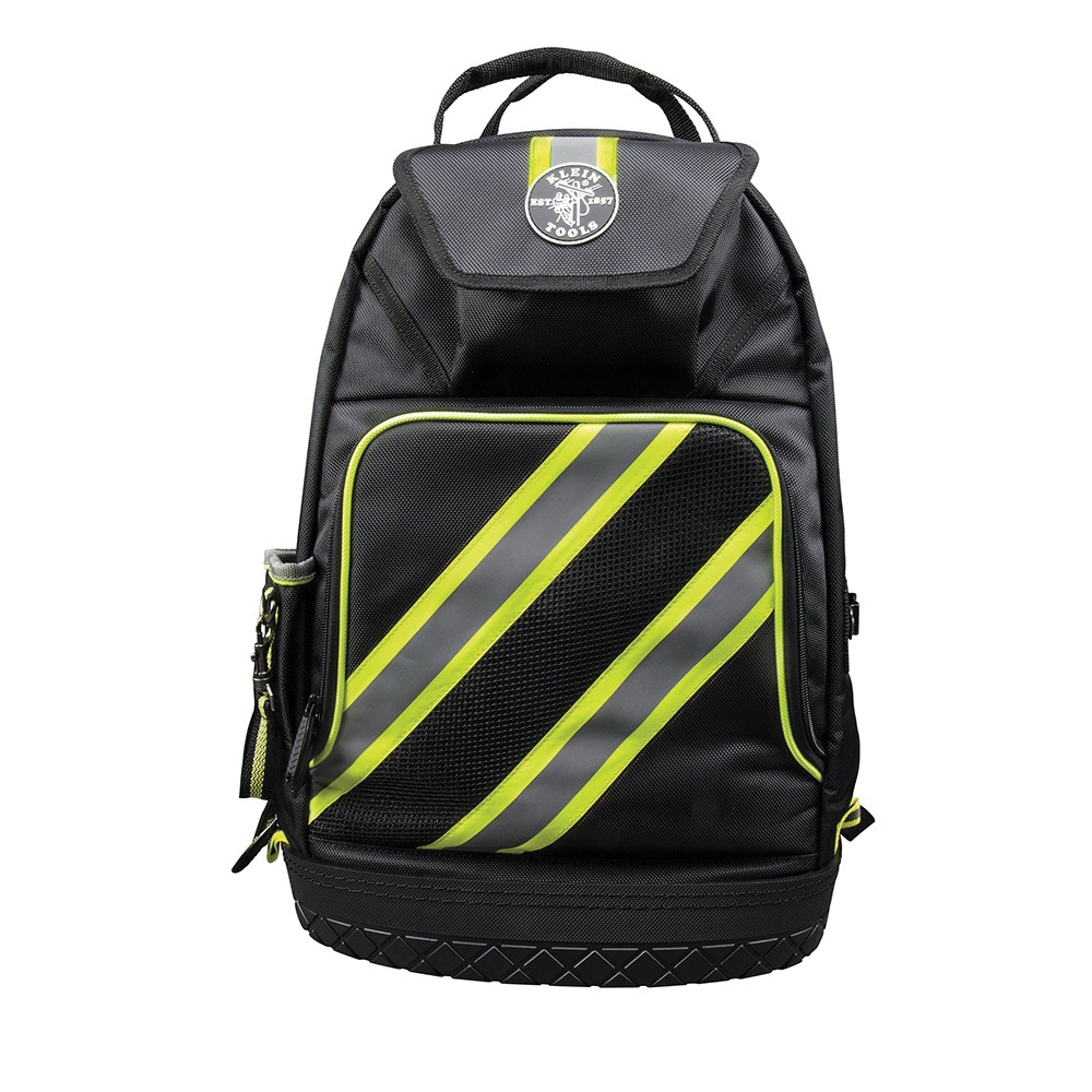 Tradesman Pro 14-3/8 in. High-Visibility Tool Bag Backpack, Black and Gray Tradesman Pro 14-3/8 in. High-Visibility Tool Bag Backpack, Black and Gray