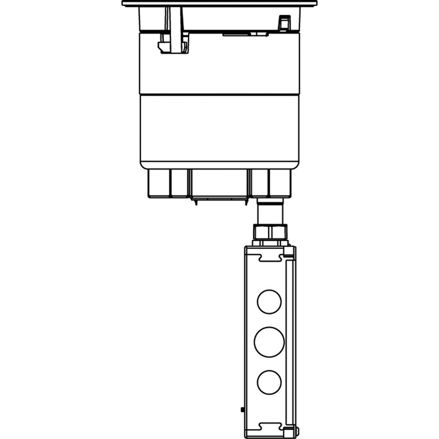 Wiremold 6at2pgy Aluminum Cover Recessed Prewired Multi Service