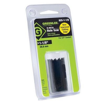 GreenLee Bi-Metal 1-1//8/" Hole Saw for 3//4/" 825-1-1//8