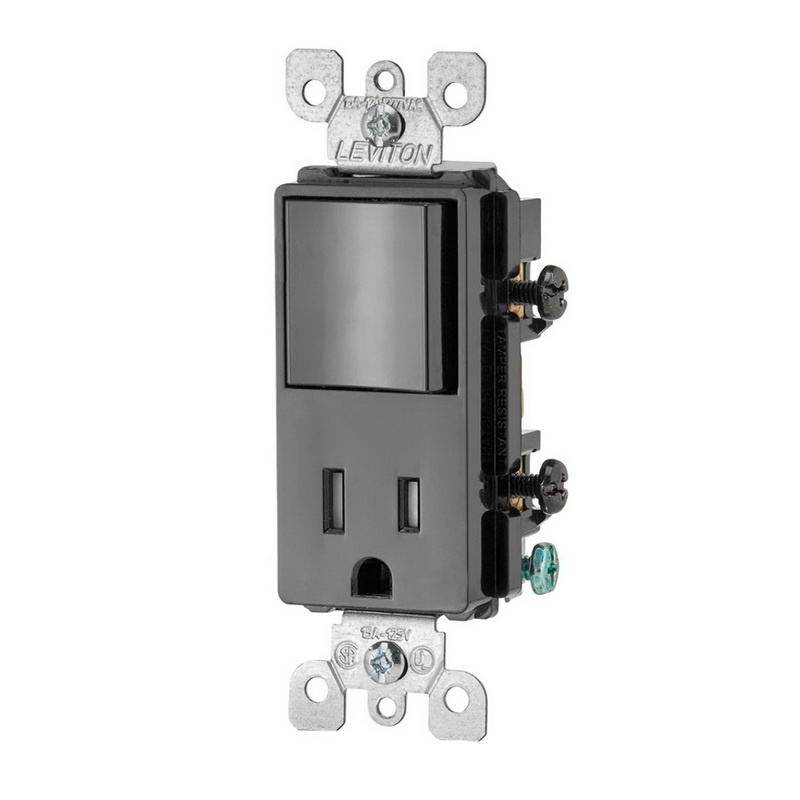 Leviton Decora 1 15 amps White Decorator Combination Switch Combination 1