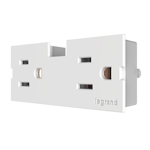 Adorne Aptr15w4 Outlet Module 120 Volt 15 Amp White For 12 Inch 18