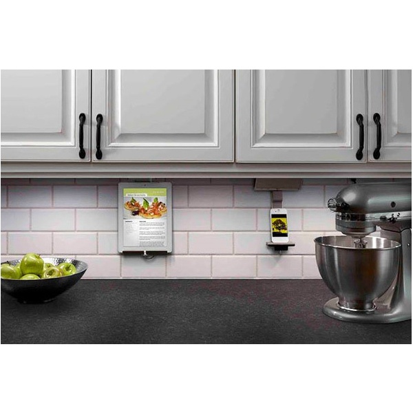 Adorne Aatcw4 Tablet Cradle White For Under Cabinet Lighting Adorne Aatcw4 Tablet Cradle White For