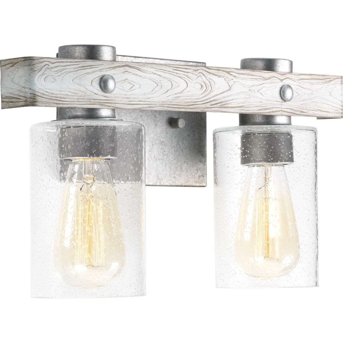 Progress Lighting P300124 141 2 Light Bath And Vanity Light 60 Watt 120 Volt Galvanized Gulliver Bath Vanity Light Indoor Fixtures Lighting Lighting Hz Electric Supply