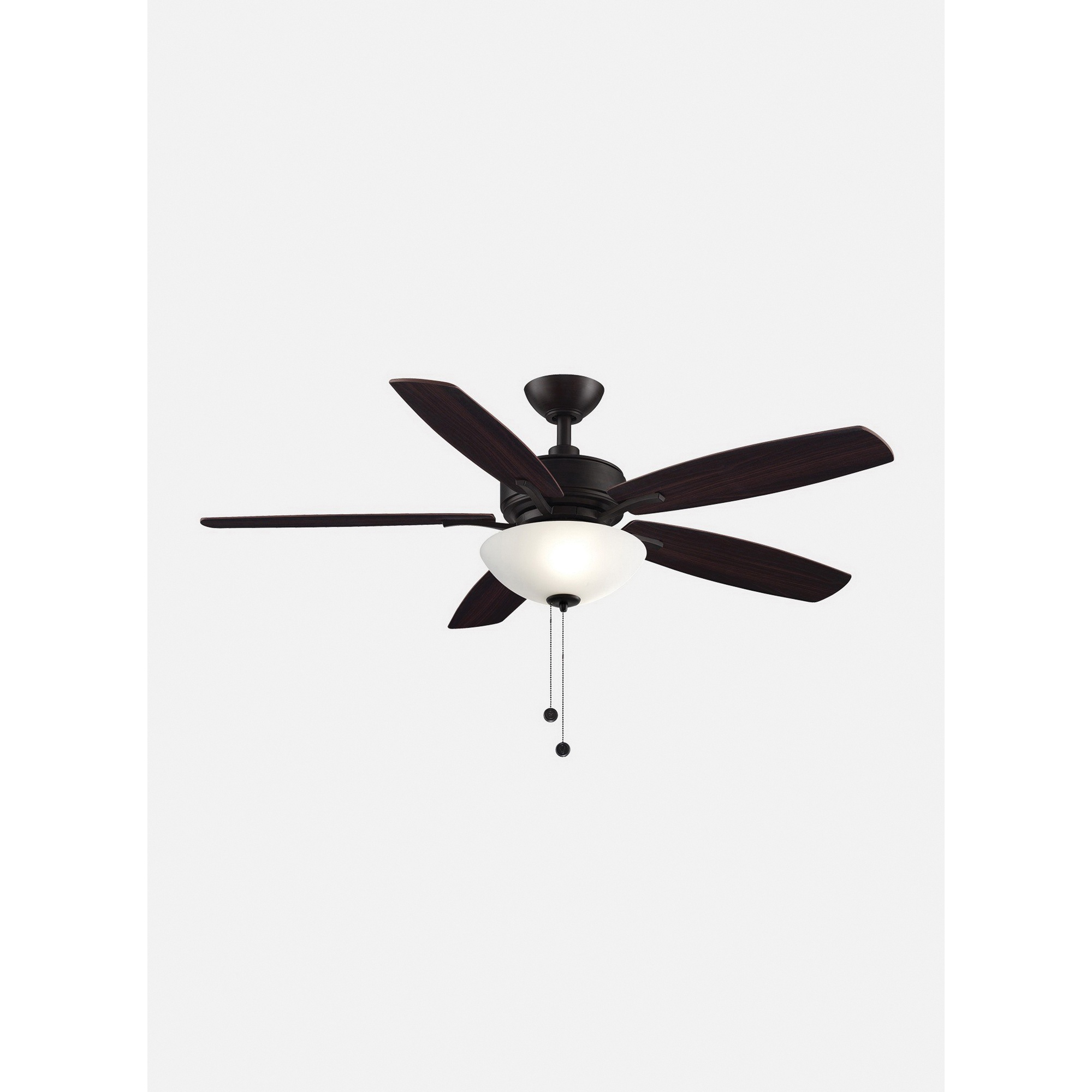 Fanimation Fp6285bmw Transitional Ceiling Fan With Light 52 Inch 5 Blade 3 Speed Matte White Aire Deluxe