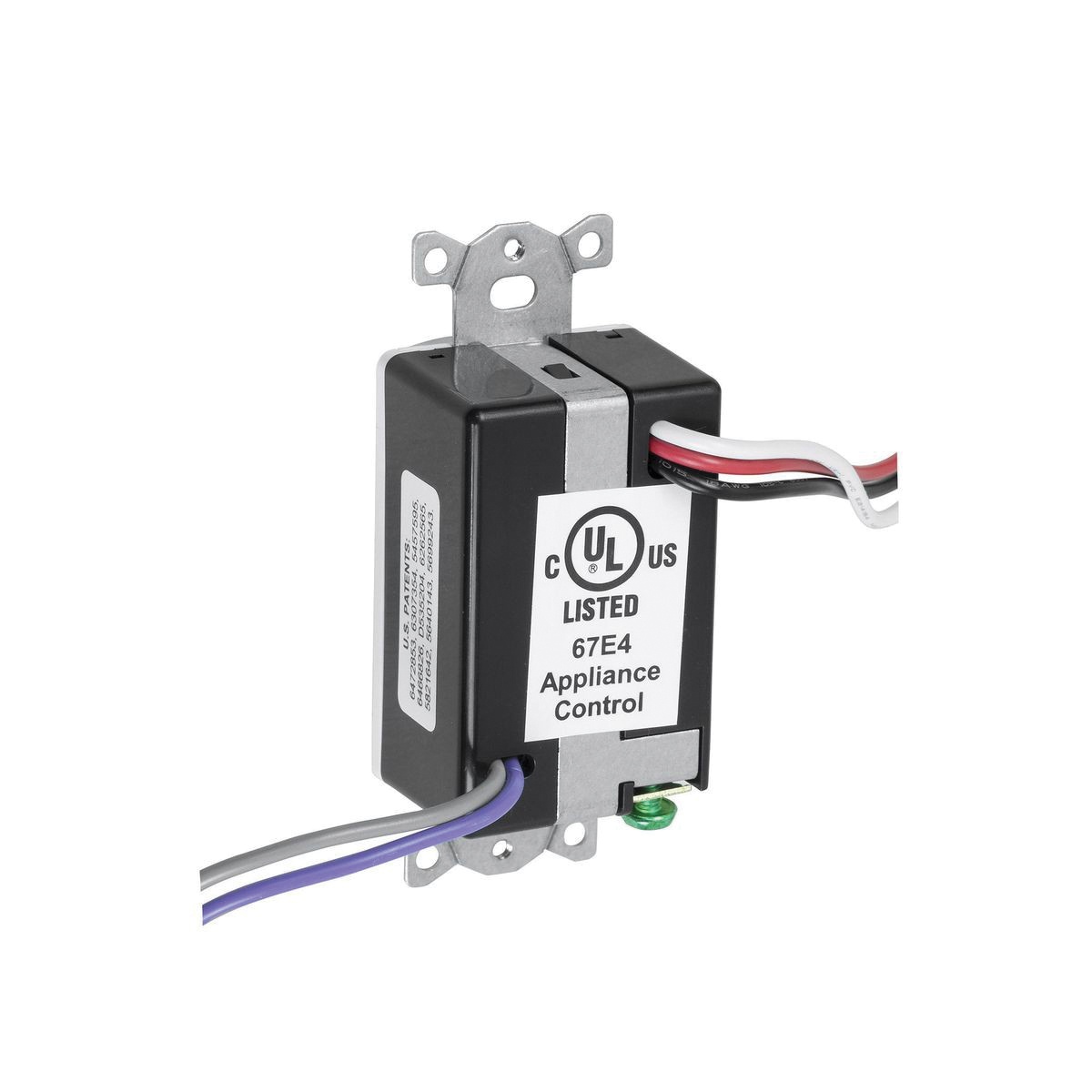 PIR/Ultrasonic Dimming 2-Button Wall Switch Occupancy Sensor, Single Relay, White view 3