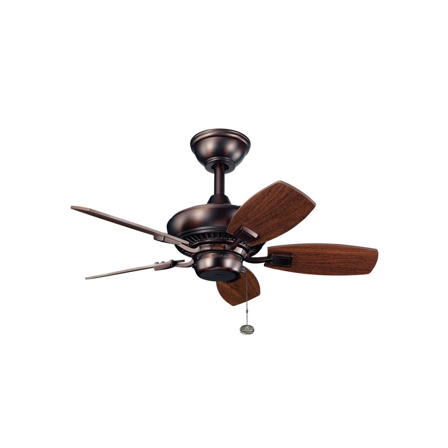 Kichler 300103obb Ceiling Fan 30 Inch 5 Blade Oil Brushed Bronze Canfield