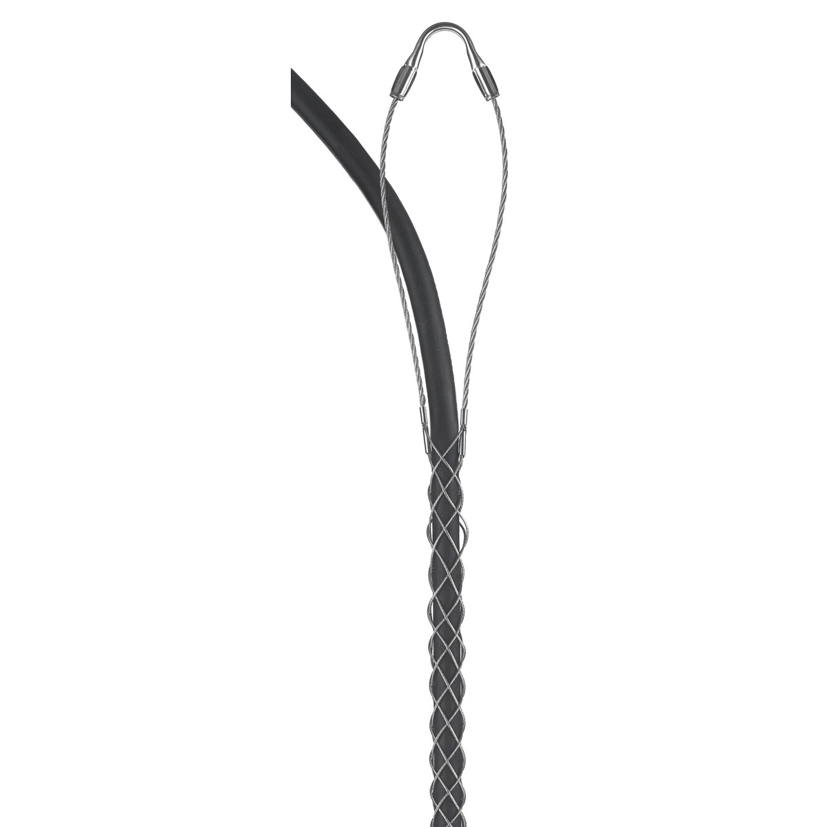 Single Weave Portable Cable Duty WIRE MESH GRIP Double Eye Closed Mesh