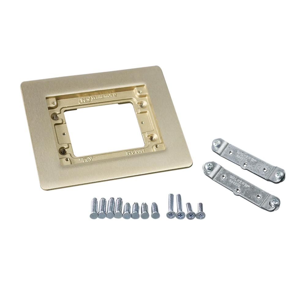 Wiremold 817B Solid Brass 1-Gang Combination Carpet And Tile Flange 5-1 ...