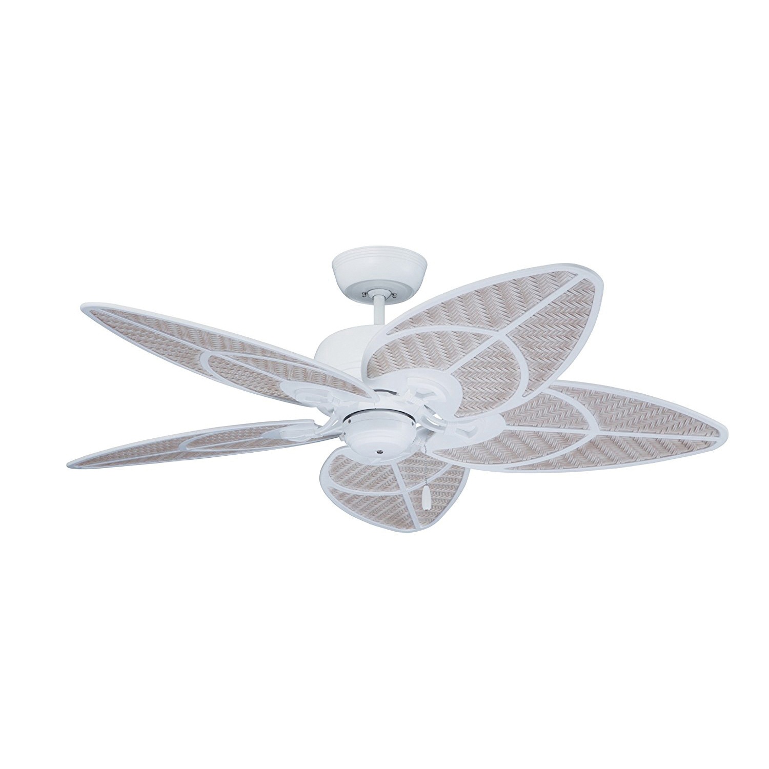 Emerson Cf621sw Tropical Ceiling Fan 52 Inch 5 Blade 3 Speed Satin White Batalie Breeze