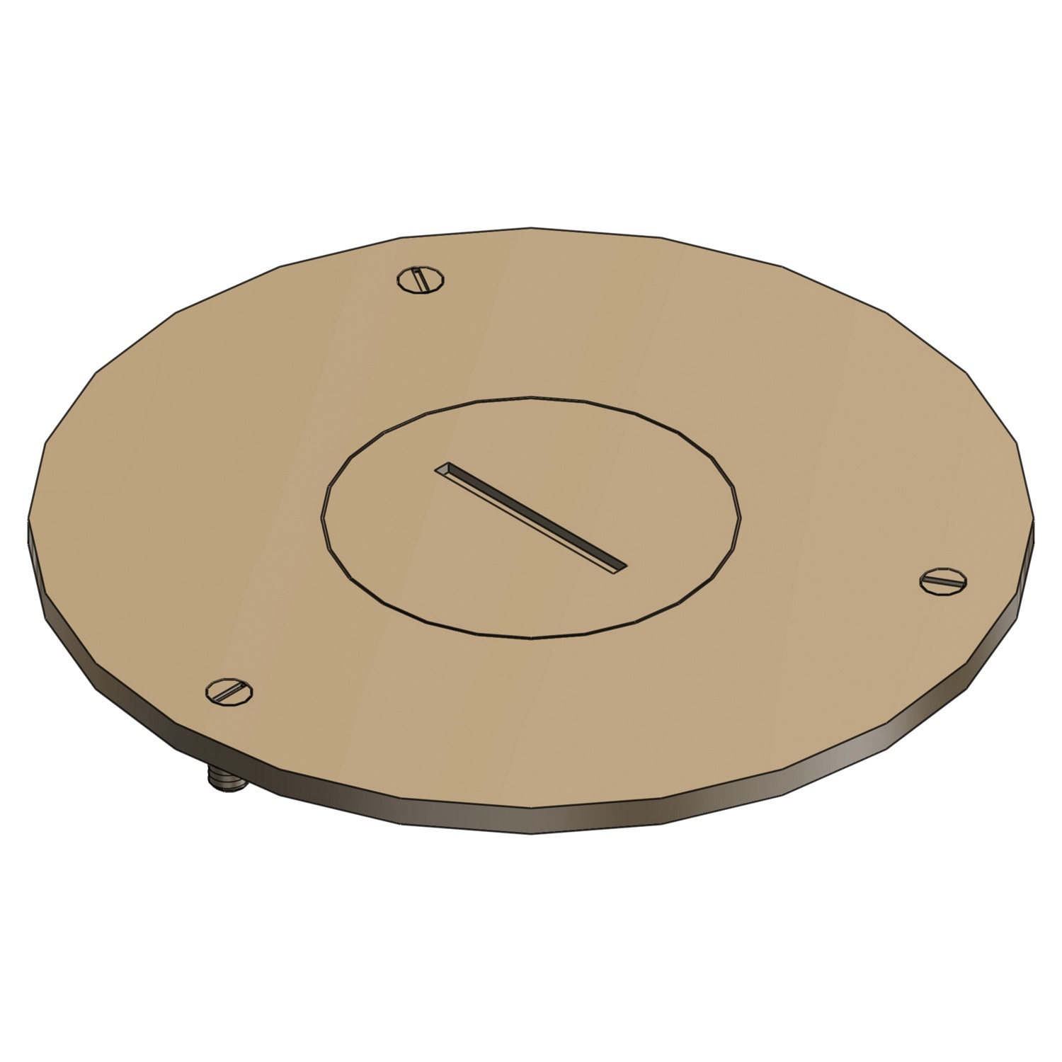 Thomas And Betts P60 1 14 Brass 1 Gang Floor Box Cover Plate 4 Inch 1 14 Inch Nps Plug Steel 1308