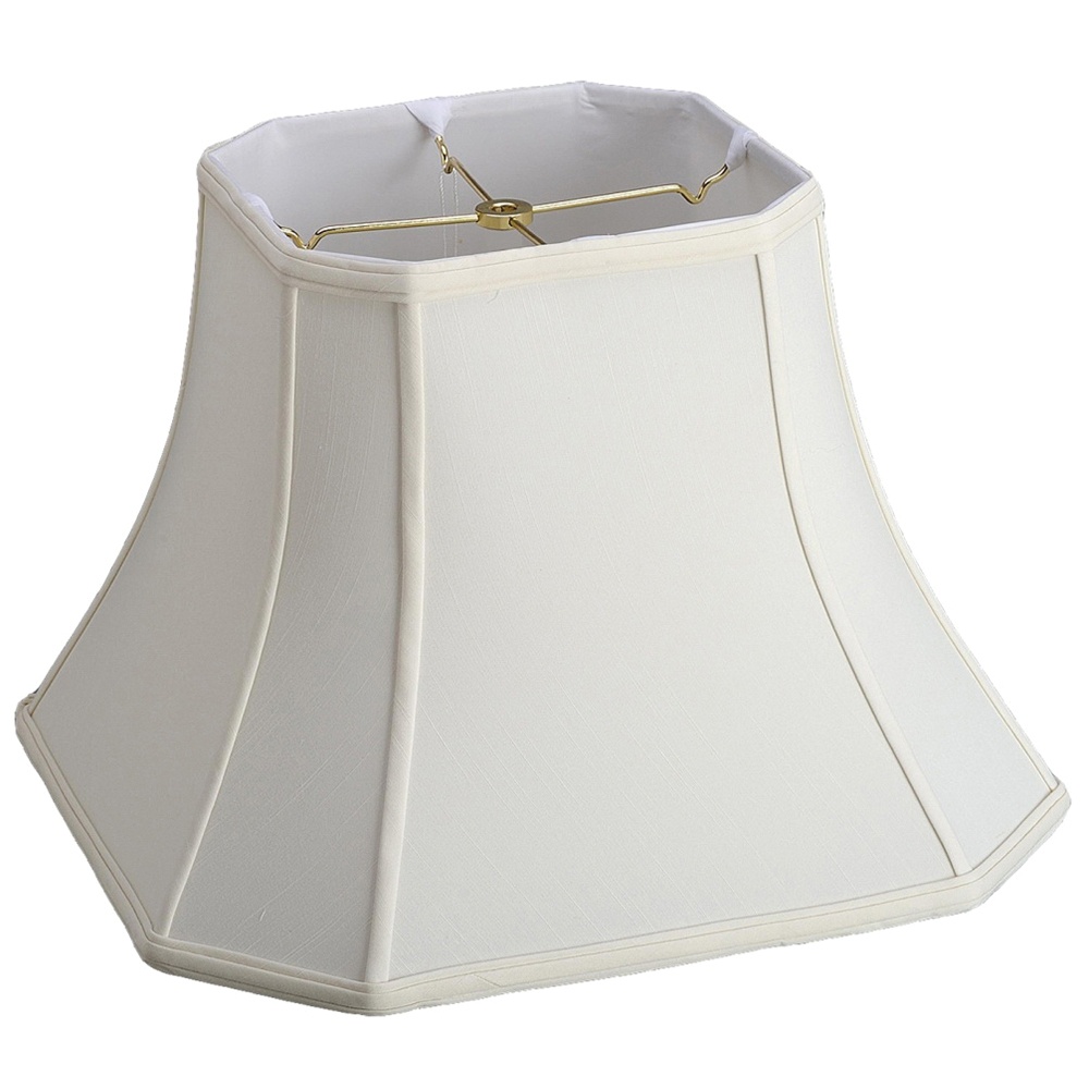10x18x13 5 Cream Linen Fabric Bell Cut Corner Lamp Shade 10 Inch X
