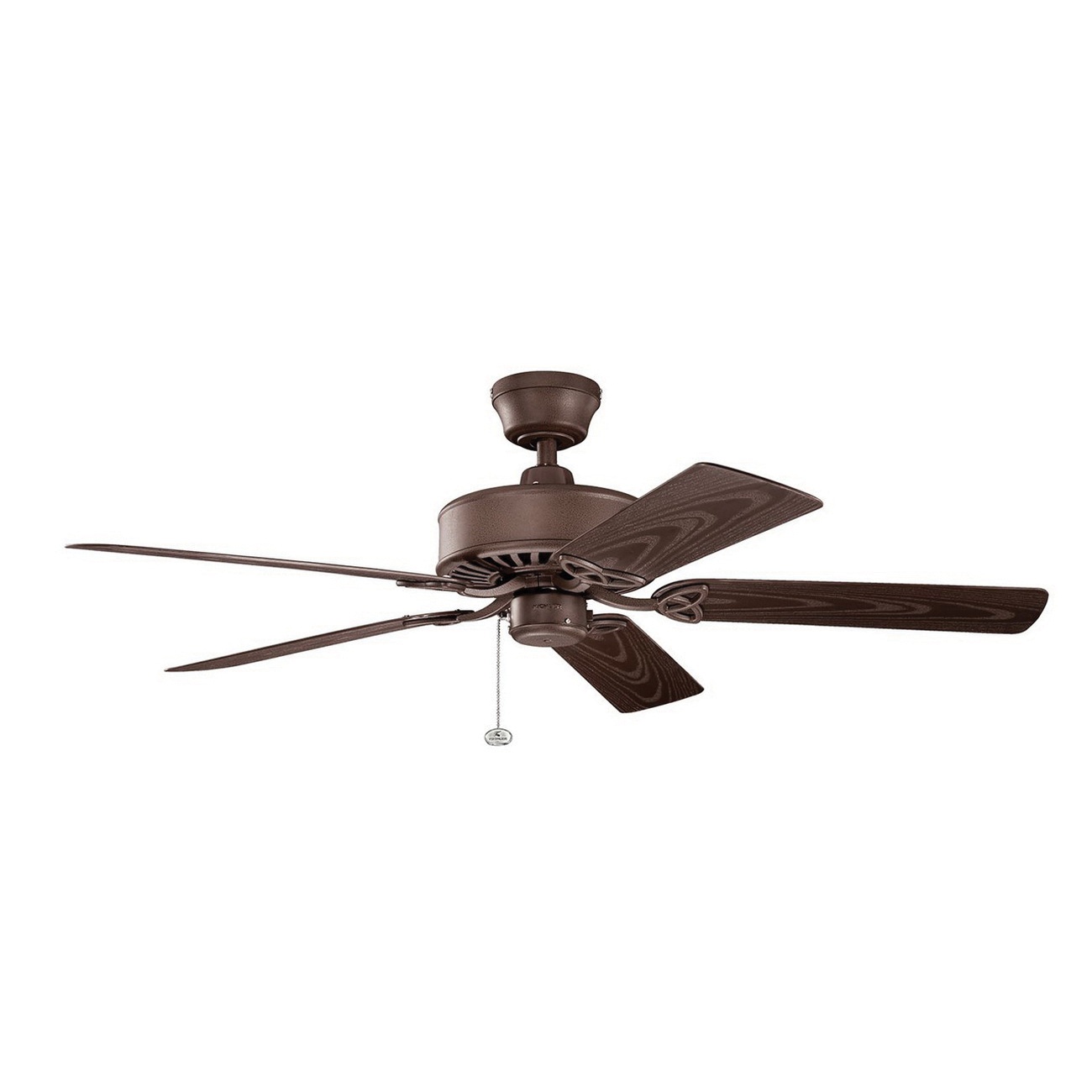 Kichler 339515tzp Traditional Exterior Ceiling Fan 52 Inch 5 Blade 3 Speed Tannery Bronze Powder Coated Renew Patio