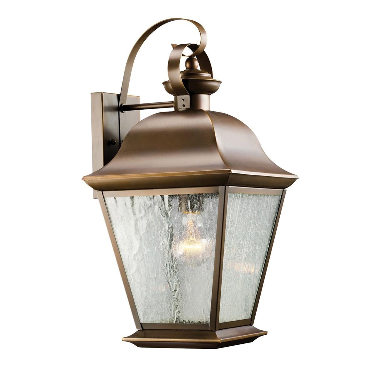 Kichler 9709oz 1 Light Wall Lighting 150 Watt 120 Volt 3000k Olde Kichler 9709oz 1 Light Wall Lighting 150 Watt 120 Volt 3000k Olde Bronze Mount Vernon