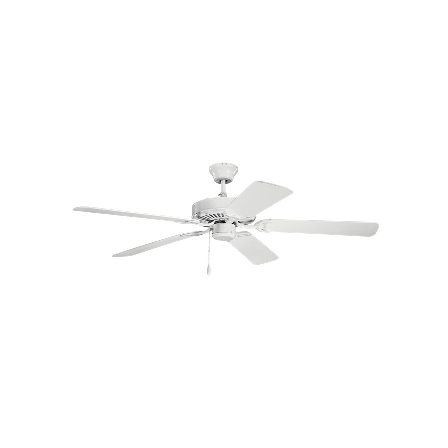 Kichler 404wh Ceiling Fan 52 Inch 5 Blade White Basics