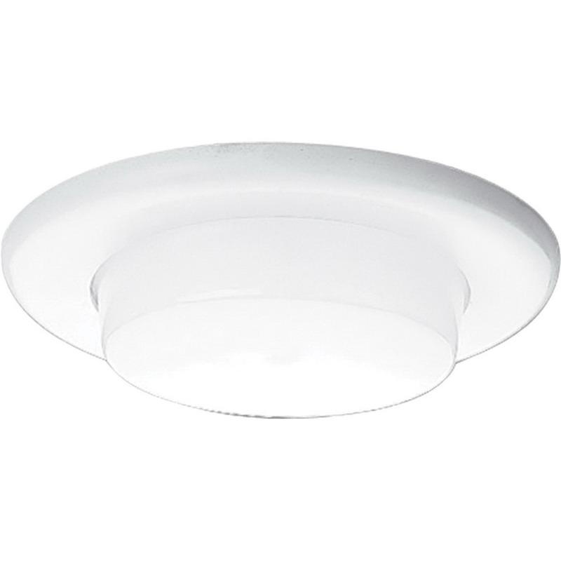 Progress Lighting P8009 60 Ic Non Ic 6 Inch Round Recessed Drop Opal Trim With Reflector 1 Light White