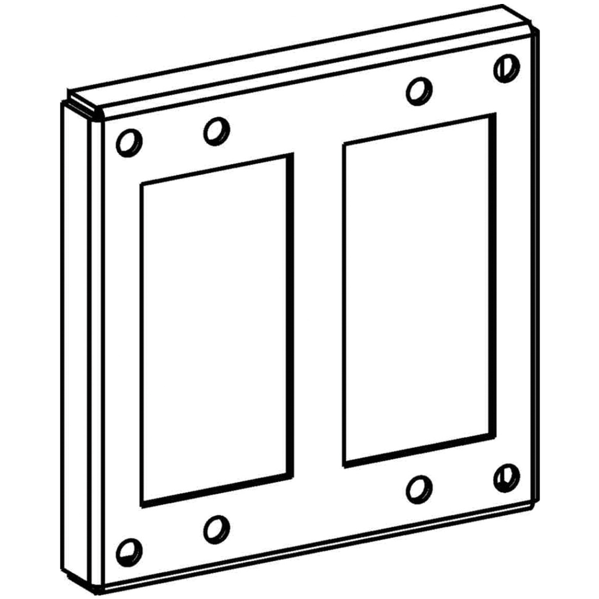 Orbit Industries 4444 16 Gauge Sheet Steel Raised Industrial Cover