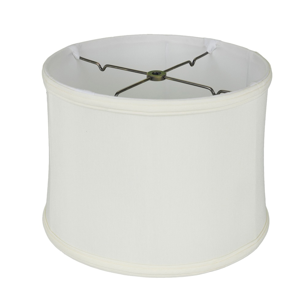 Monter Lite 1232 14 Cm Anna Softback Shallow Drum Lamp Shade With Piping 13 Inch X 9 1 2 Cream