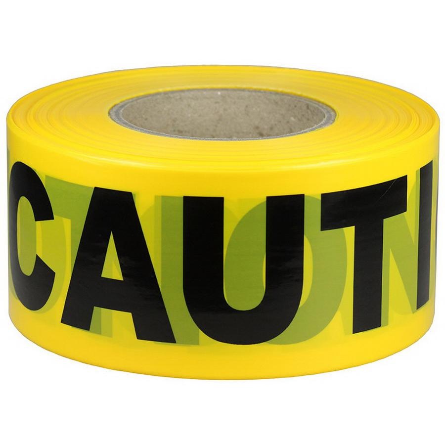 Dottie BT5 Barricade Tape 3-Inch x 1000-ft x 3 mil Yellow