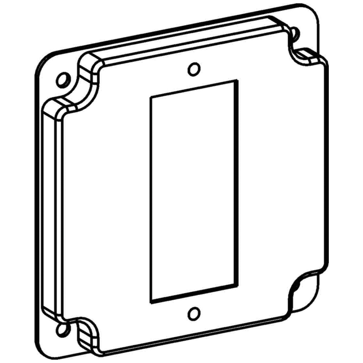 Orbit Industries 4404 16 Gauge Sheet Steel Raised Industrial Cover