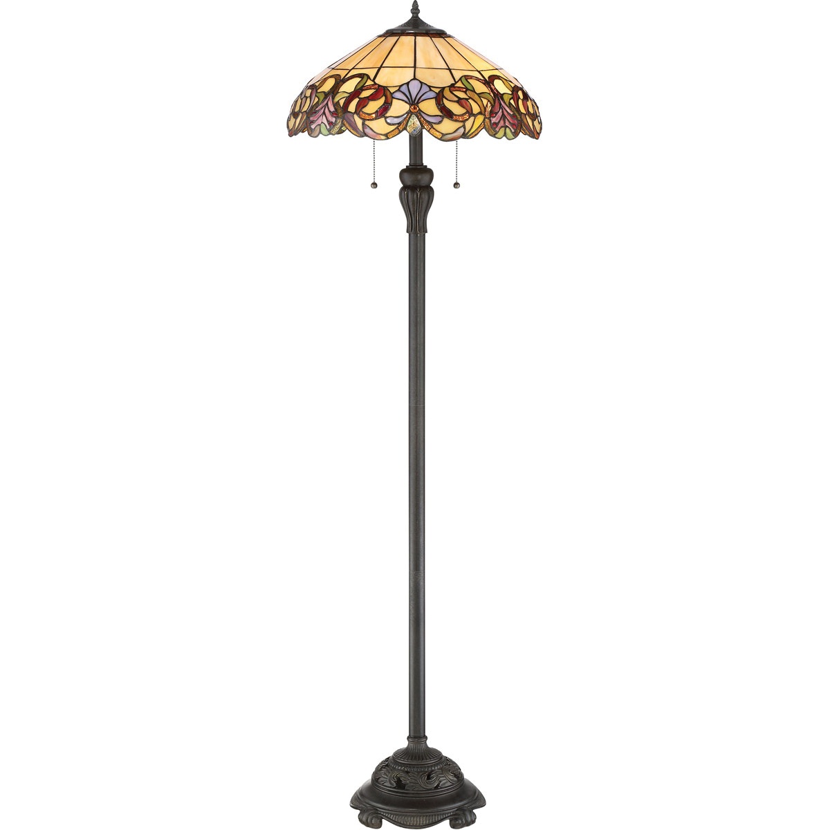 Quoizel Lighting Tf2802fib Tiffany 2 Light Portable Floor