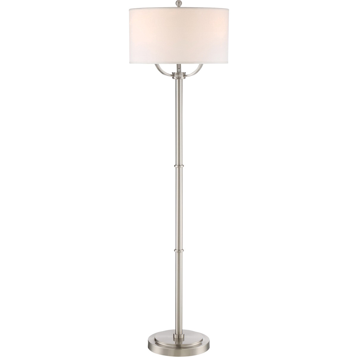 Quoizel Lighting Vvby9362bn 3 Light Portable Floor Lamp 75 Watt Brushed Nickel Vivid Broadway Vivid Broadway