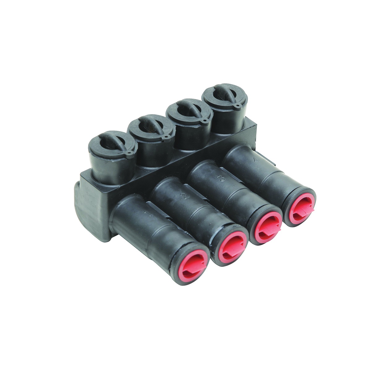4 AWG BURNDYUNITAP BIT Single Sided Entry Multi-Tap Connector with Mounting Holes 600 kcmil