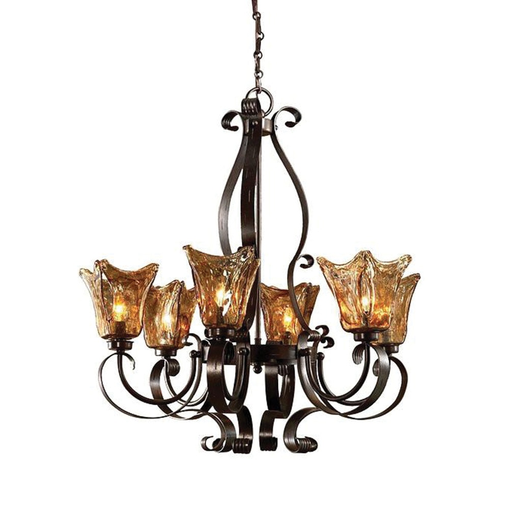 Uttermost Lighting 21006 Chandelier 60-Watt 110-Volt Oil Rubbed Bronze ...