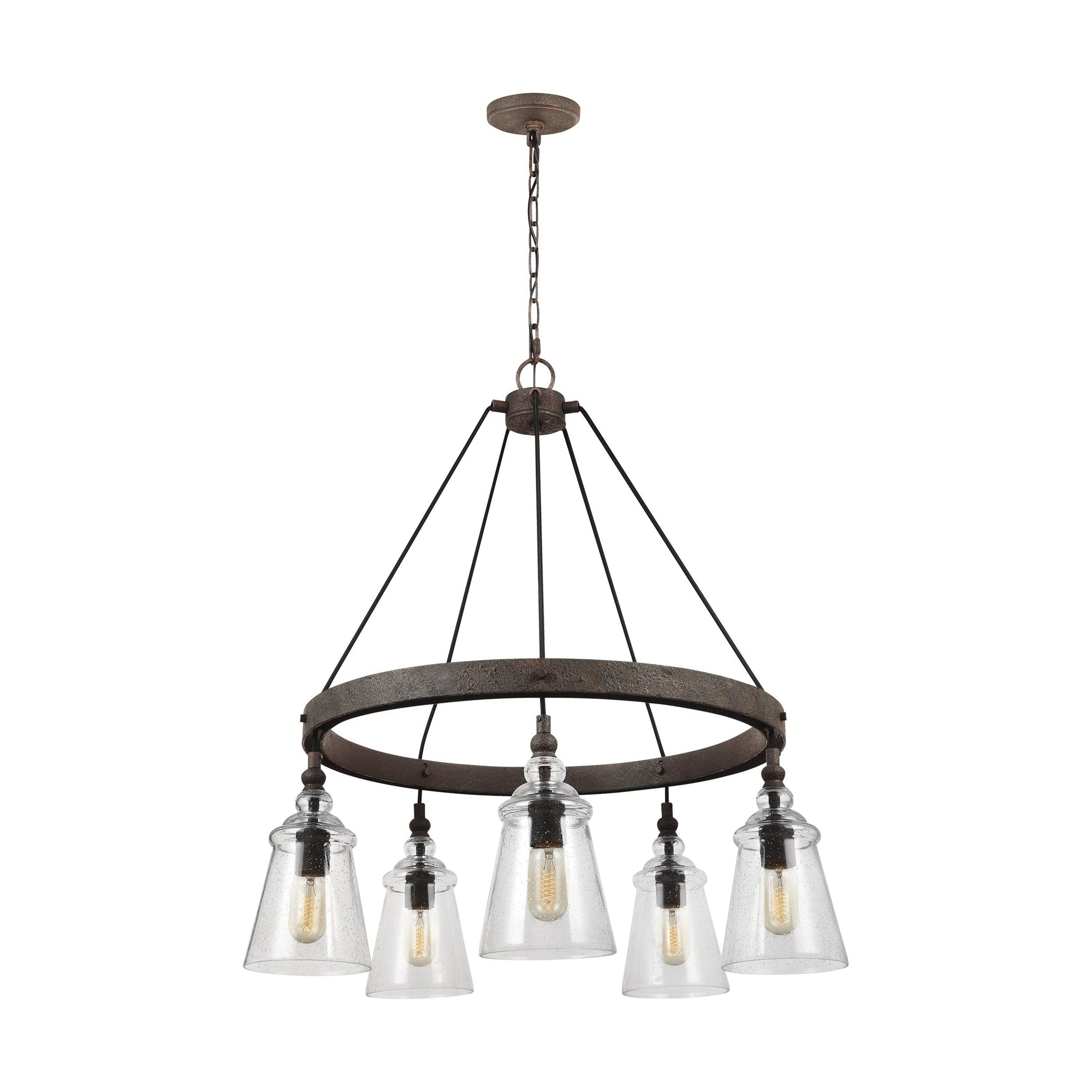 Murray Feiss F3169/5DWI 5-Light Chandelier 60-Watt 120-Volt Dark ...