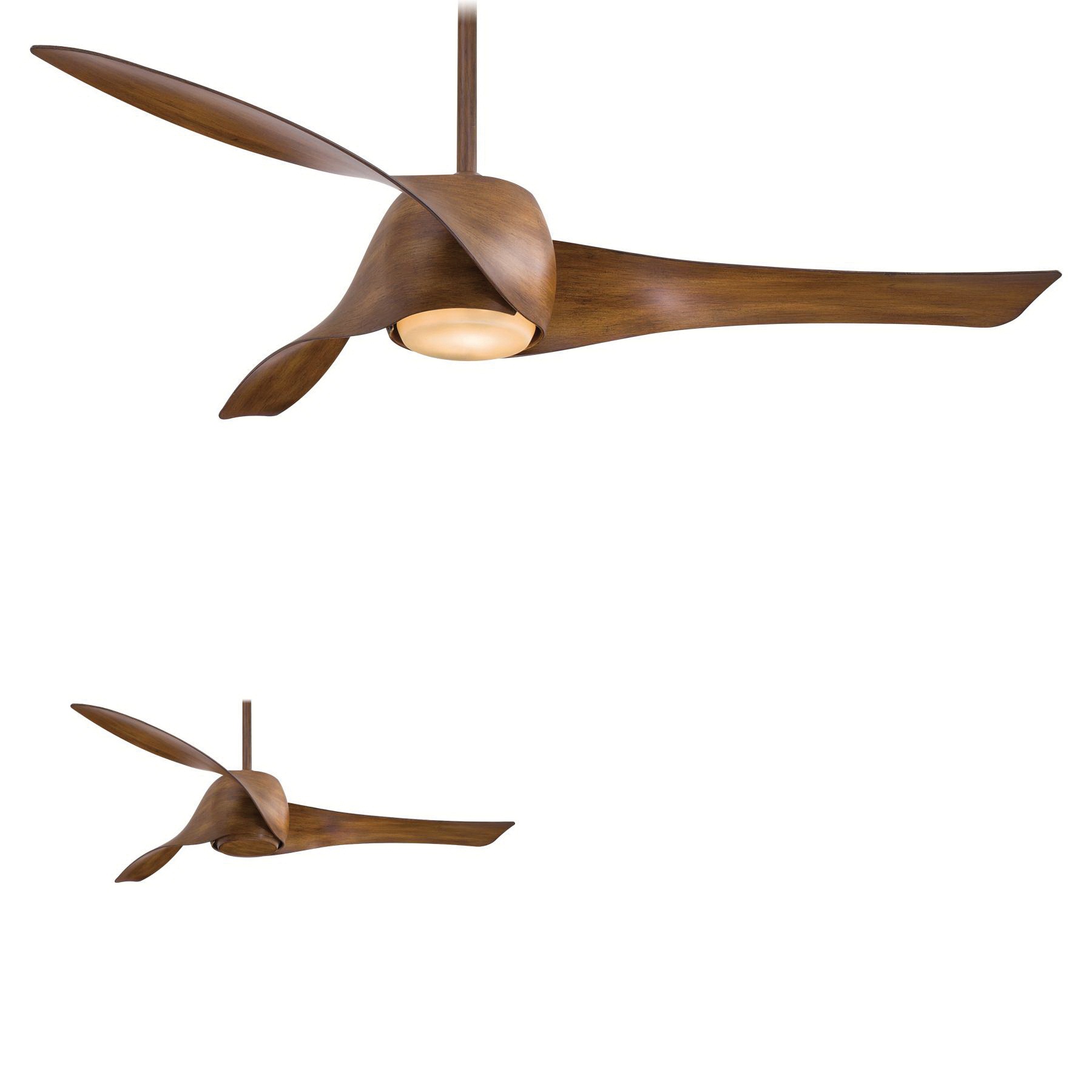 Minka Aire F803l Dk Ceiling Fan With Light 58 Inch 3 Blade 3 Speed