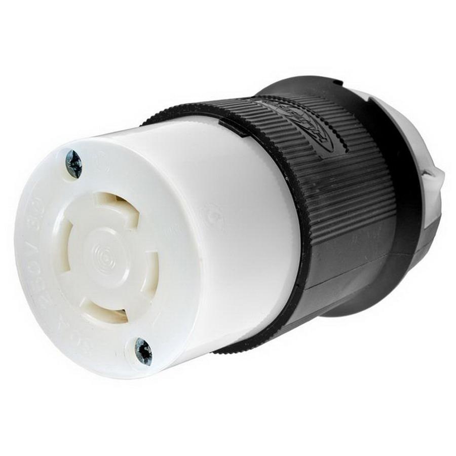 Hubbell-Wiring HBL2723 4-Wire 3-Pole Polarized Connector ... white black green ac plug wiring pics 