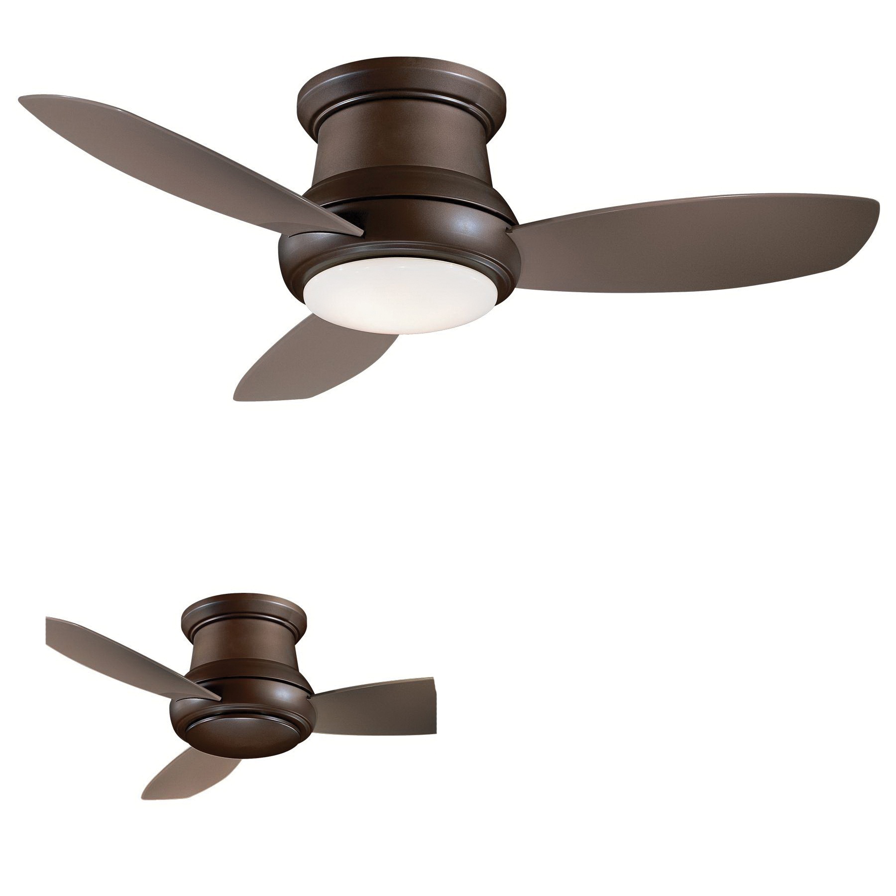 Minka Aire F518l Orb Ceiling Fan With Light 44 Inch 3 Blade