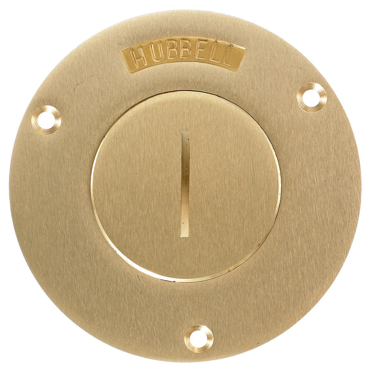 Hubbell S-88-1 Brass Circle Floor Box Cover