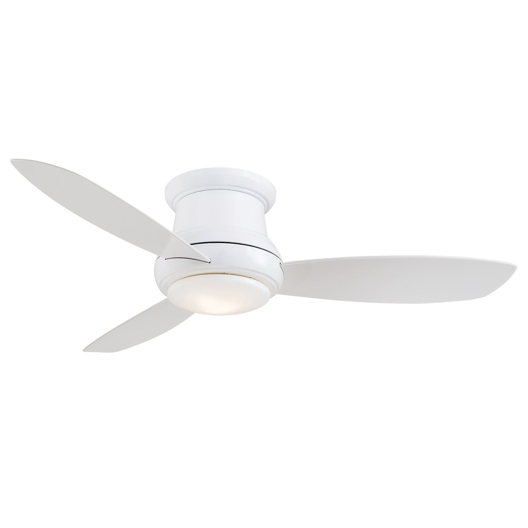 Minka Aire F518l Wh Ceiling Fan With Light 44 Inch 3 Blade 3 Speed