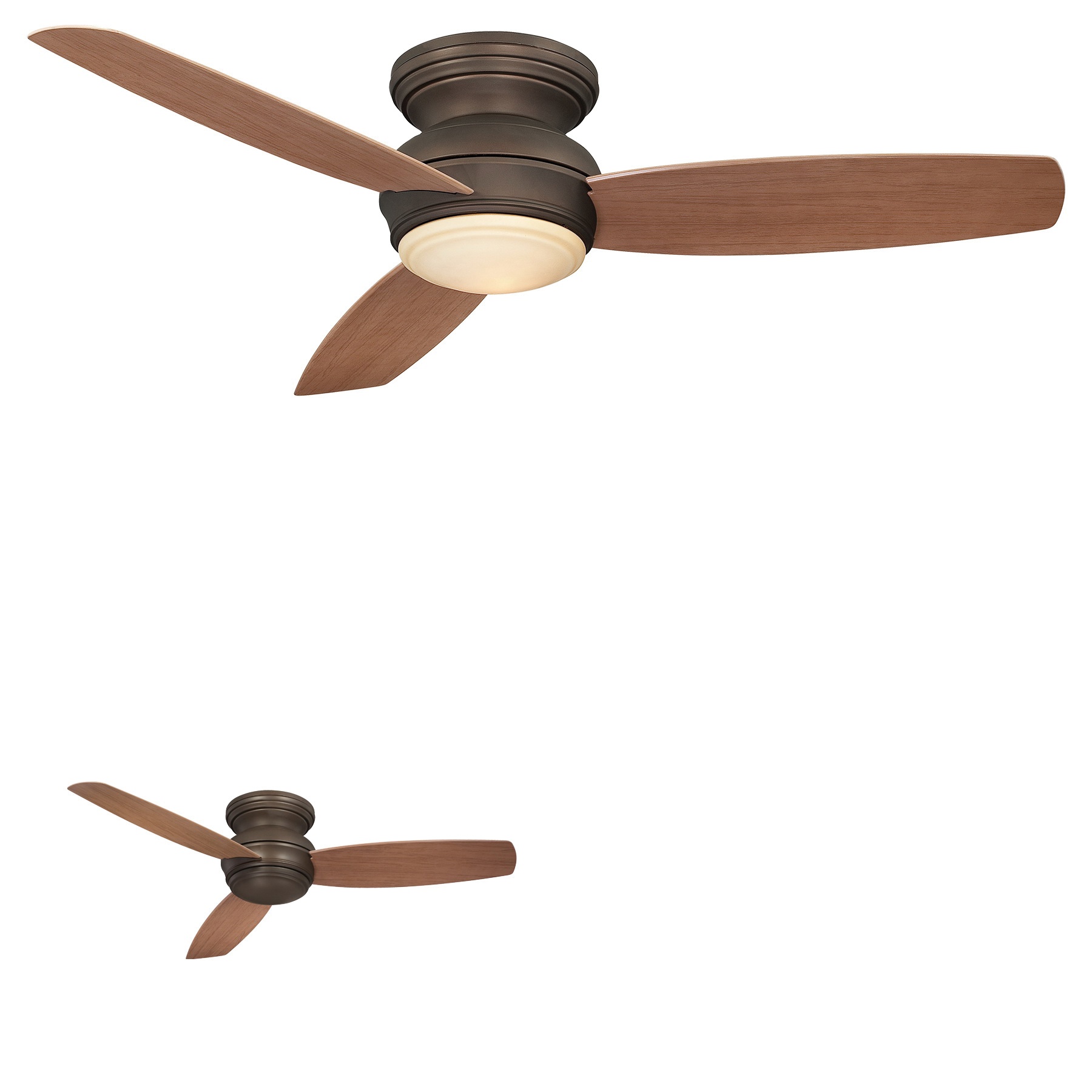 Minka Aire F594l Orb Exterior Ceiling Fan With Light 3 Blade 52