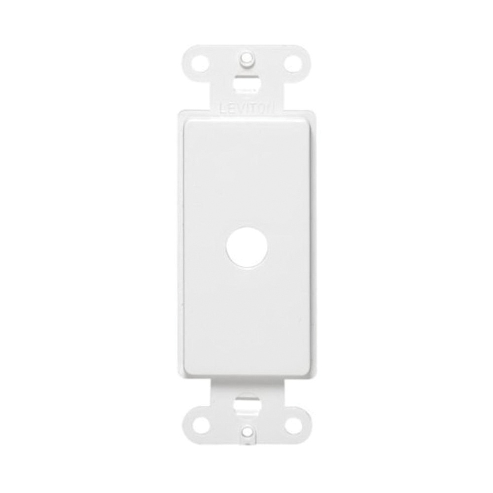 Leviton 80400 W Plastic Decorator Wallplate Adapter White Decora