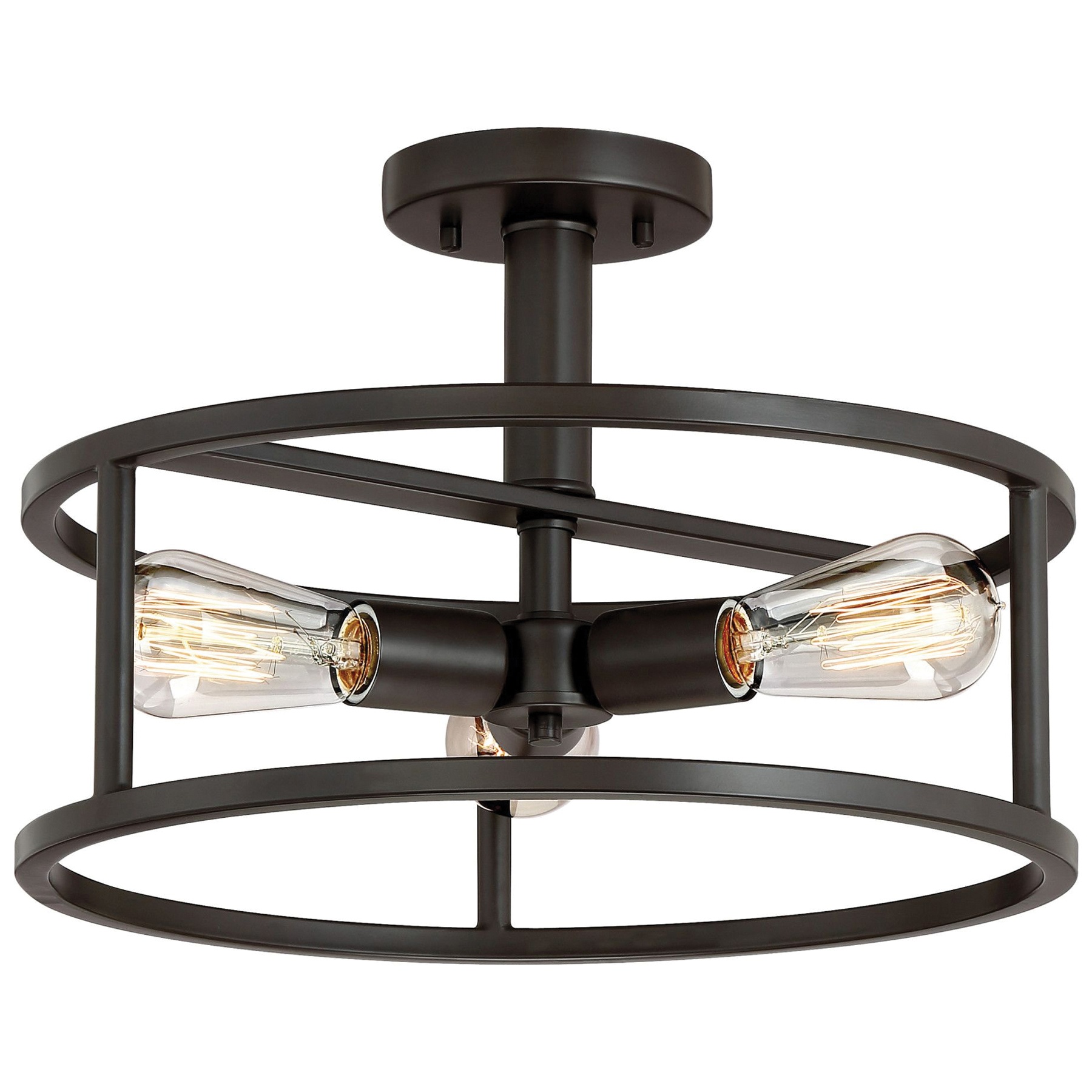 Quoizel Lighting Nhr1715wt 3 Light Semi Flush Mount Fixture 60