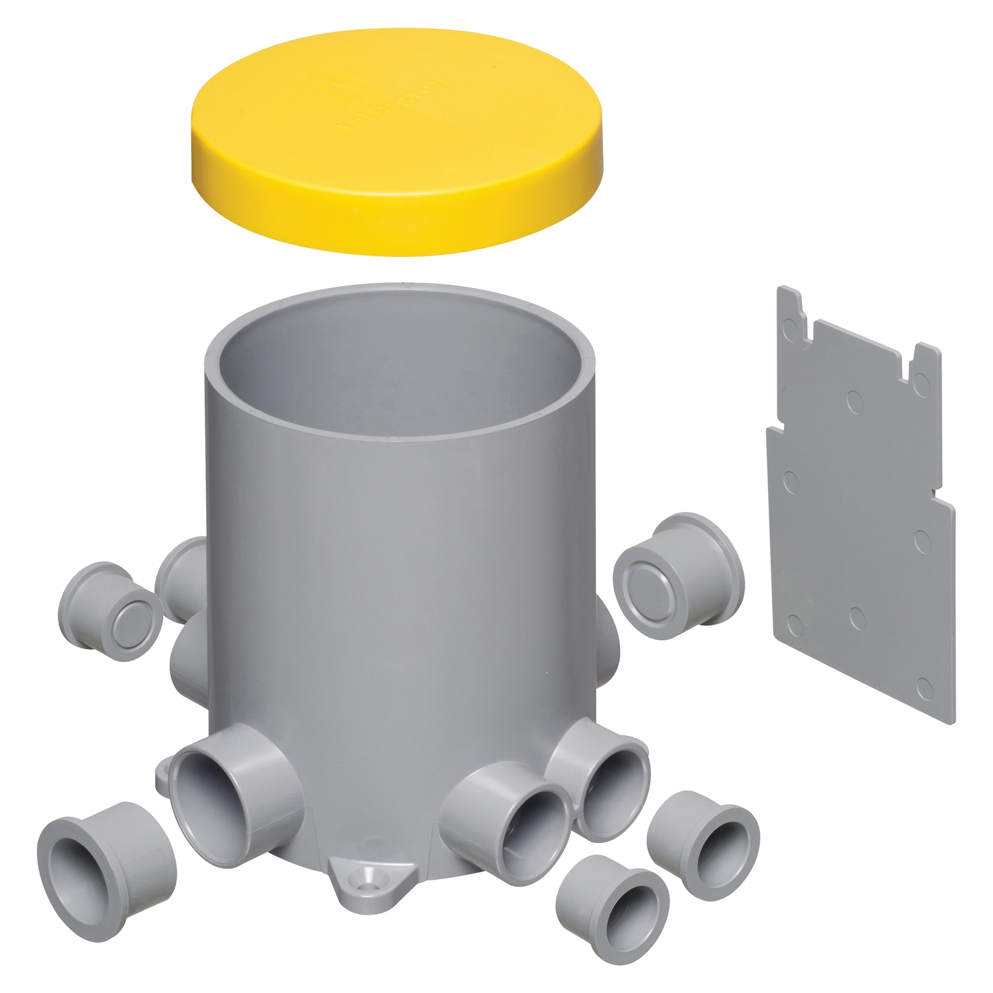 Arlington Flbc4502 Plastic Non Metallic 4 1 2 Inch Round Floor Box