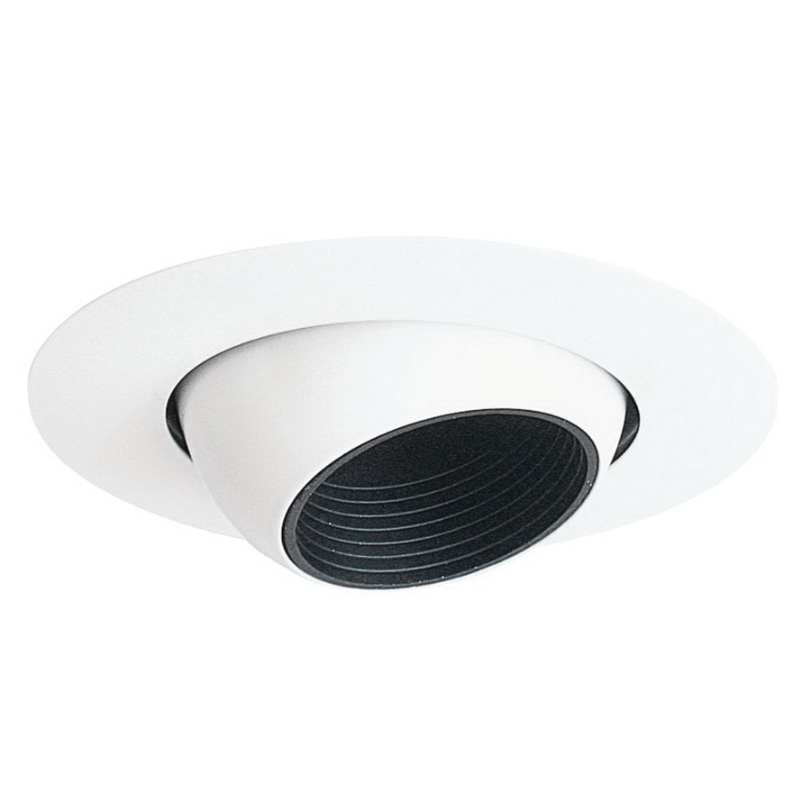 Juno Lighting 448 Wh 4 Inch Line Voltage Adjule Eyeball Baffle Juno Lighting 448 Wh 4 Inch Line Voltage Adjule Eyeball Baffle Trim Black White