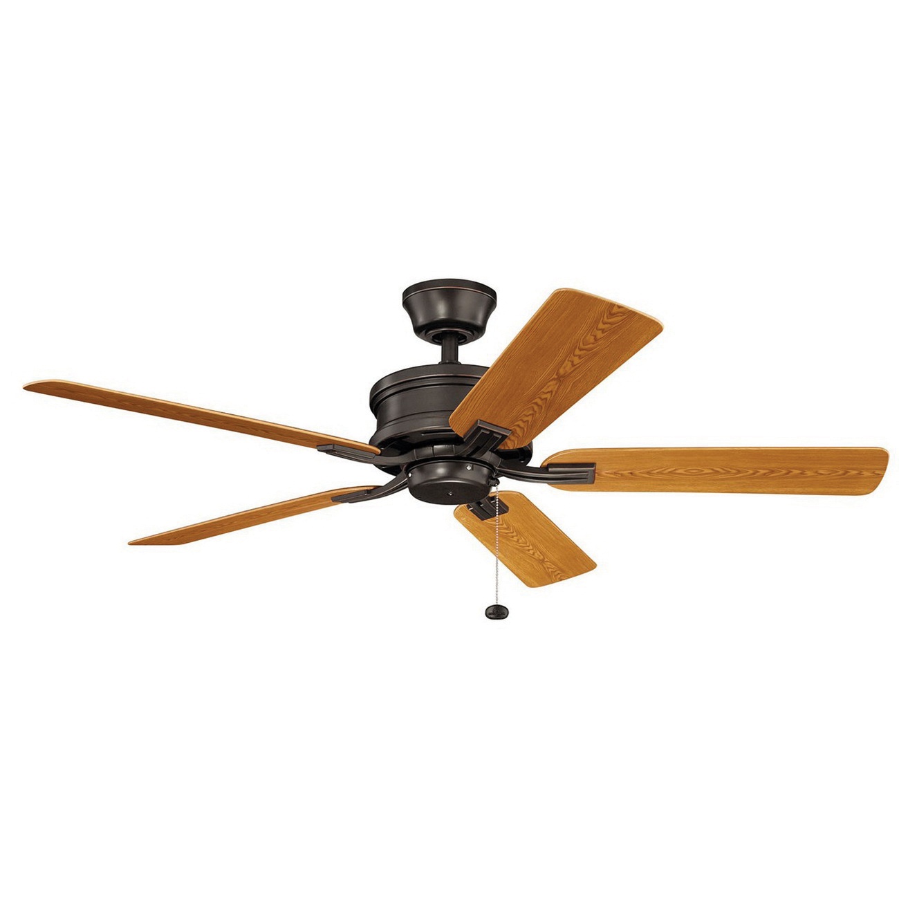 Kichler 310220oz Traditional Exterior Ceiling Fan 52 Inch 5 Blade 3 Speed Olde Bronze Tess