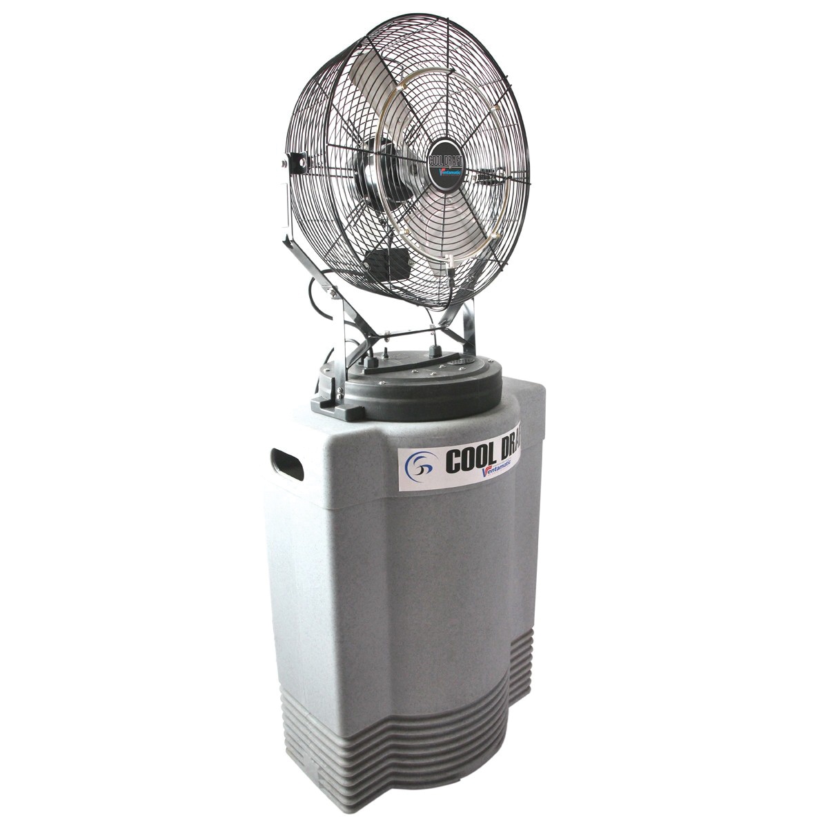 Ventamatic CDMP1840GRY Mid-Pressure Misting Fan With 40 Gallon Cooler