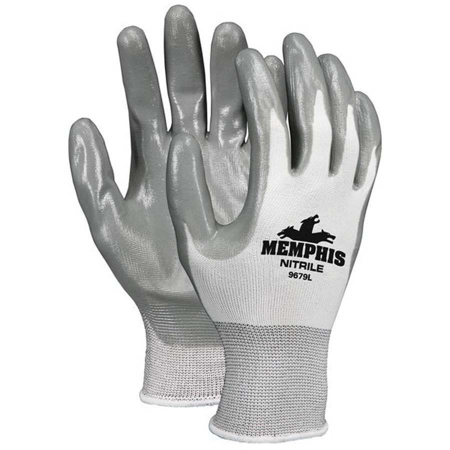 Mcr Safety 9679 L Dipped Cotton Grip Glove Large 13 Gauge