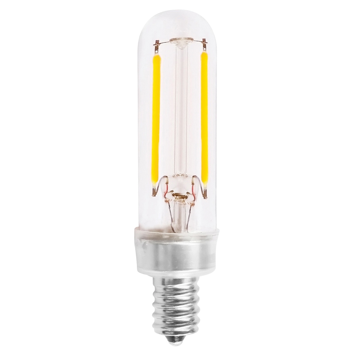 Satco S8555 Dimmable T6 Led Specialty Filament Lamp E12 Candelabra 2 5 Watt 180 Lumens 90 Cri 2700k Warm White Satco S8555 Dimmable T6 Led Specialty Filament Lamp E12 Candelabra 2 5 Watt 180 Lumens 90 Cri 2700k Warm White