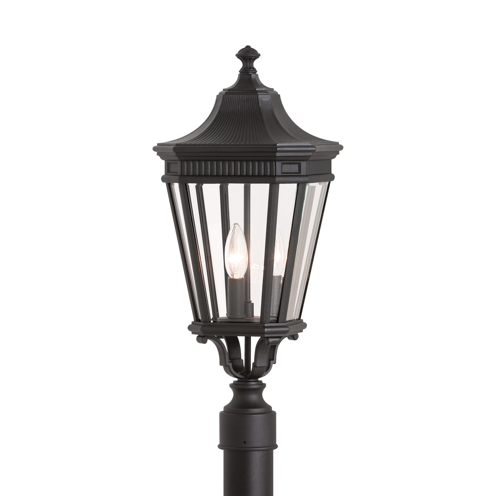 Murfeiss Ol5407bk 3 Light Bell Post 60 Watt 120 Volt