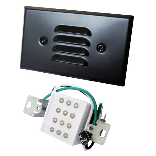 Elco Lighting Elst65w 12 Light Led Mini Step With Louver Elco Lighting Elst65w 12 Light Led Mini Step With Louver Faceplate 0 8 Watt